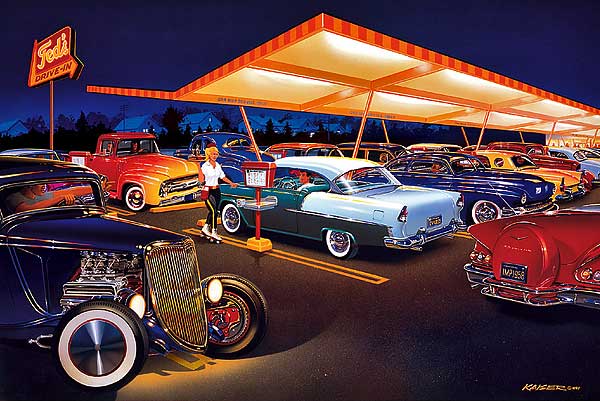 Limited Edition Automotive Art prints of muscle cars and hot rods