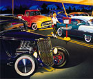 Ted's Drive-In limited edition print, 33 Ford hot Rod