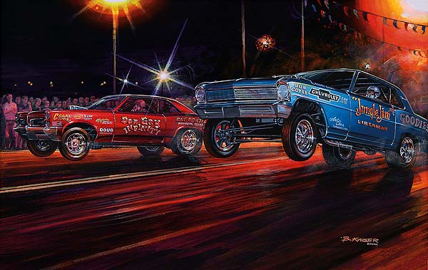 Limited Edition Automotive Art prints of muscle cars and 